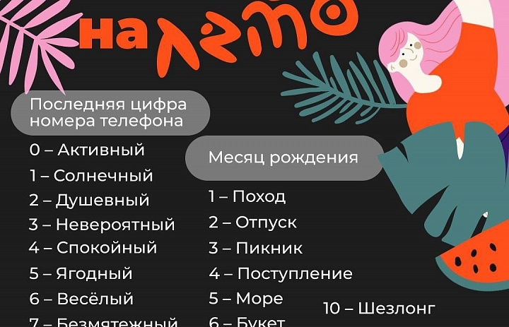 Прогноз на лето. 